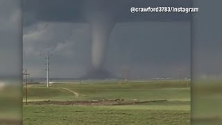 Tornado caught on camera in Wyoming