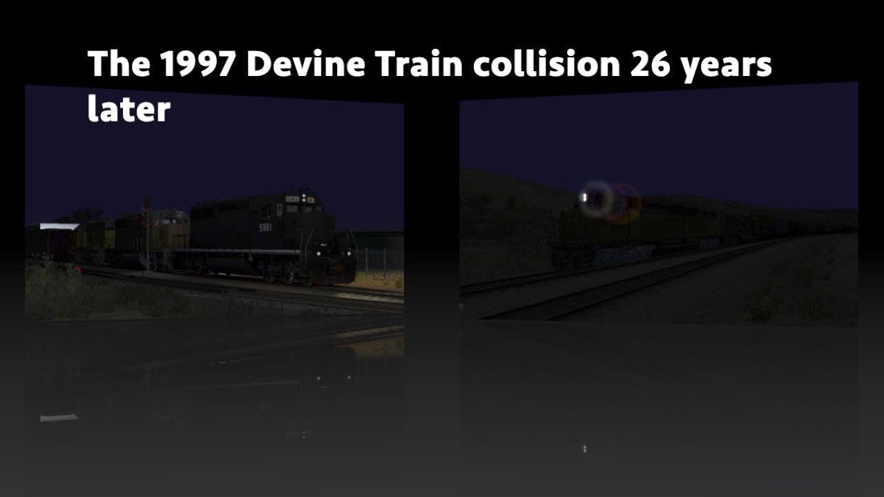 The 1997 Devine Train Collision 26 years later YouTube
