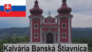 Drone over Kalvaria Banska Stiavnicka, [Slovakia 4K 60fps]