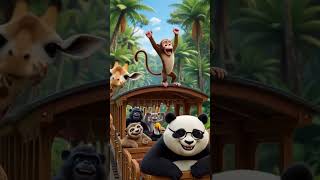 #animals #cute #funny #shots #video#  Panda #monkey 🐒#viral # trending #cartoon  #video👍