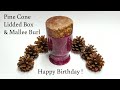 Amazing ! Making My Sister A Birthday Present, Lidded Box Made With Pine Cones, Mallee Burl &amp; Epoxy.
