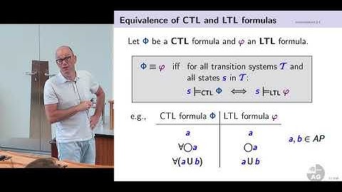 Lecture 18   LTL versus CTL