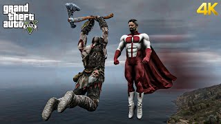 GTA 5 - Kratos VS Omni-Man | Epic Death Battle!