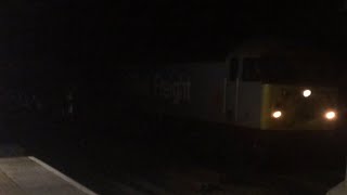 DCR 56103 & Railvac Maintenance Unit Going Through Gravesend In The Dark And A Class 700 27/11/2020