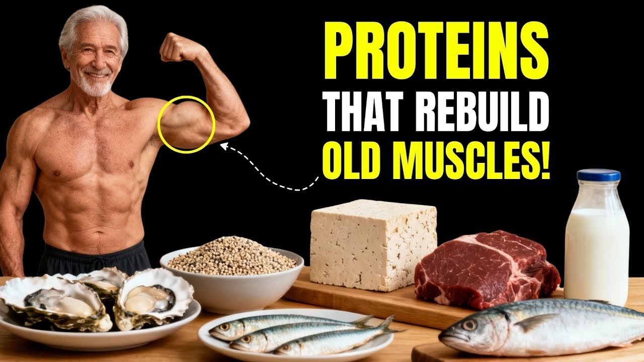 GOODBYE OLD AGE! Top 7 Proteins That Rebuild  Old  Muscle!