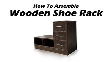 How to assemble wooden shoe rack I Assembling Video I Furniture Video I MONTAGE I DMS Design