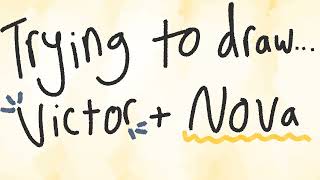 Trying To Draw Part 1 Victor And Nova Z-O-M-B-I-E-S 4