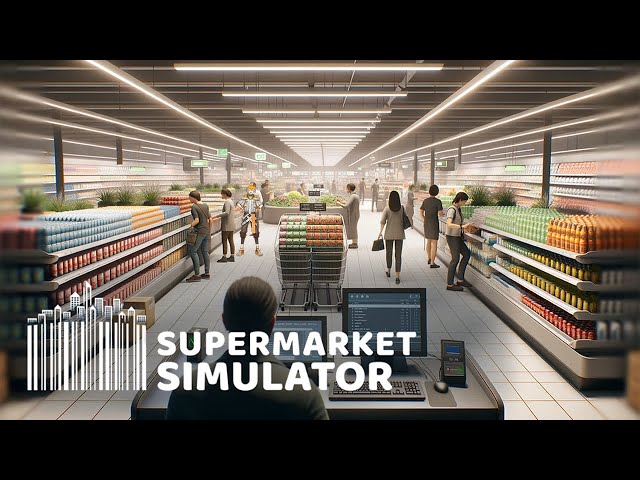 【Supermarket Simulator】足を動かし声を出だせば神様（客）は来る！【宇佐美リト/にじさんじ】のサムネイル