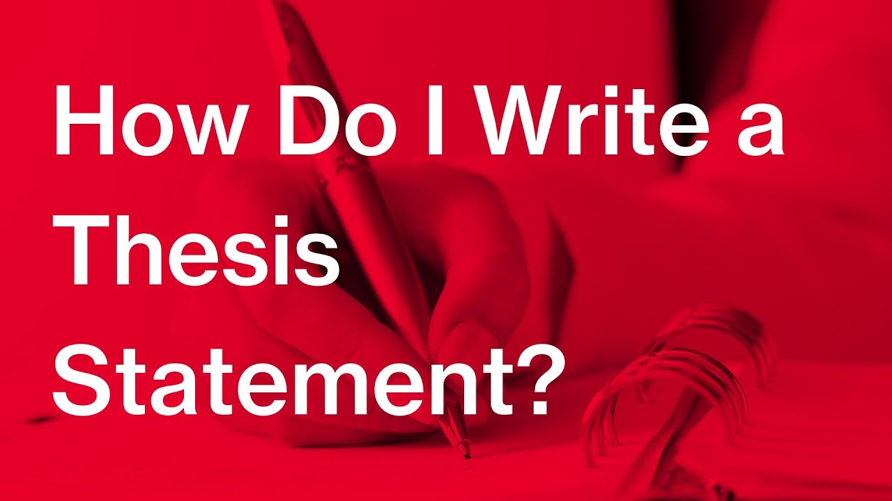 thesis statement youtube video