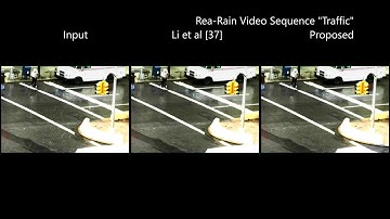 Rain removal using AI from video: Traffic Video