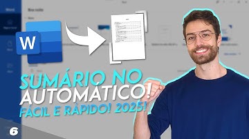 COMO FAZER O SUMÁRIO AUTOMÁTICO ABNT! FÁCIL E RÁPIDO! 2025!