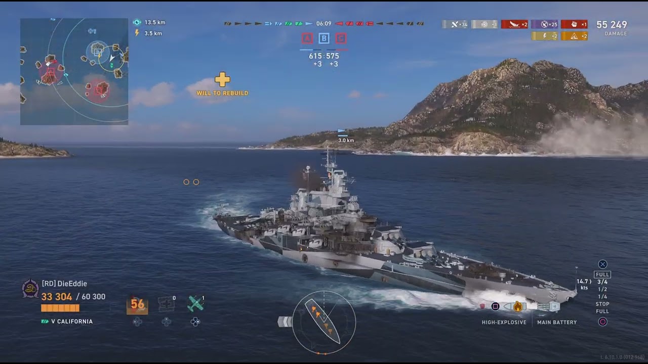 World of Warships: Legends California