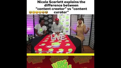 Nicole Scarlett explains content creator vs content curator | I Got Big Bowls Pause #Shorts