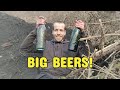 Big Beers Found At The Dump Bottle Digging Wales UK