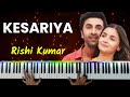 Kesariya piano instrumental  ringtone  brahmastra  karaoke  hindi song music cover