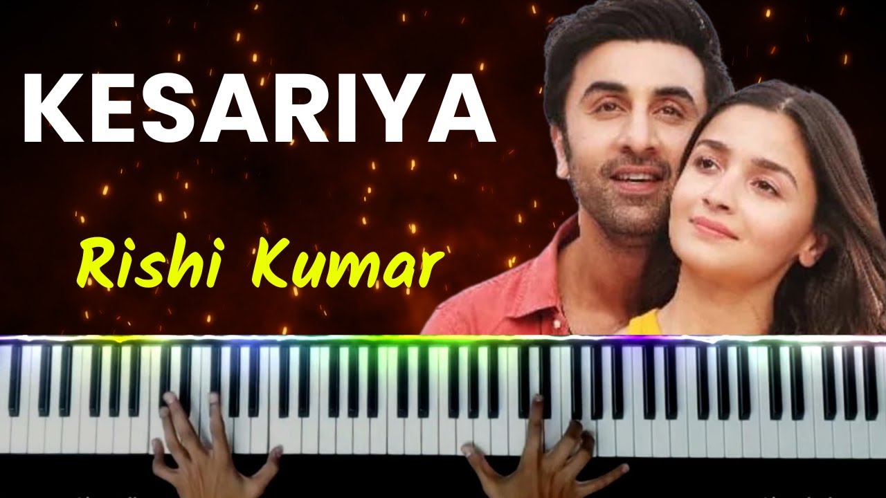 Kesariya Piano Instrumental  Ringtone  Brahmastra  Karaoke  Hindi Song Music Cover