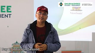 Day 2, Induction Session 2023-24 #ShubhashreeCollege #BBA #BHM