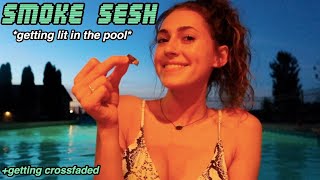 Smoke With Me *LATE NIGHT POOL SMOKE SESH* | Jayblazedd