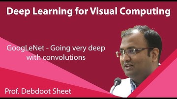 Lecture 36: GoogLeNet - Going very deep with convolutions