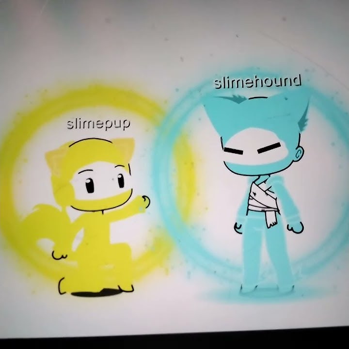 gold slimepup and diamond slimehound
