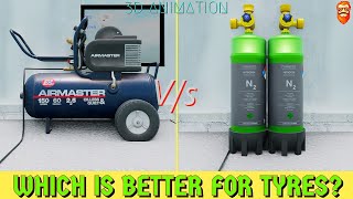 Is Nitrogen Air Good For Tyres? Watch, Which Air Should Be Used In Tyres? (3D Animation).(WITH CC). by Animated Beardo 435 views 1 year ago 3 minutes, 23 seconds