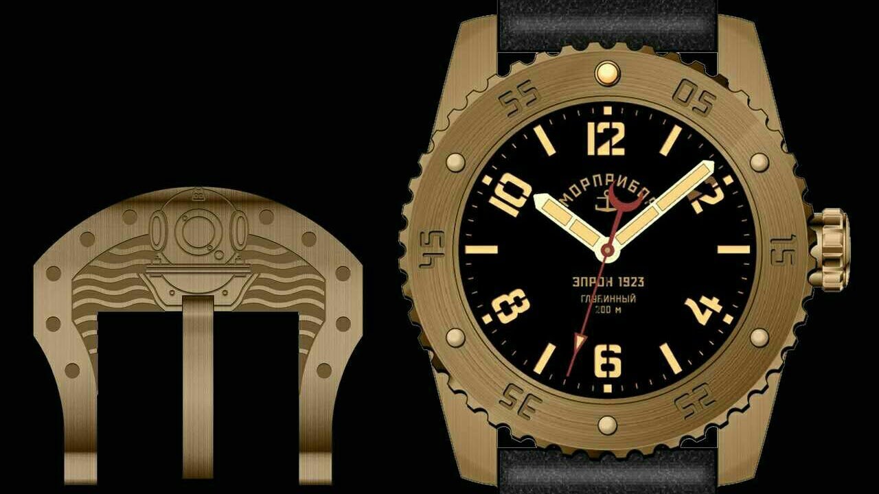 Шикарный бронзовый дайвер Морприбор Эпрон 1923