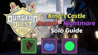 Dungeon Quest OGR | King's Castle | Insane - Nightmare | Solo Guide screenshot 5