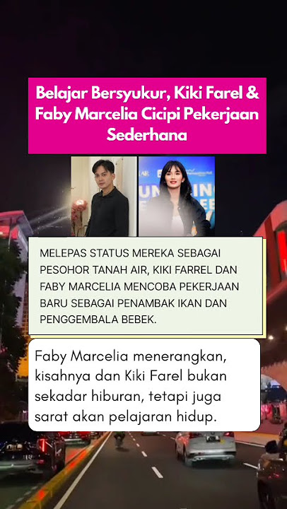 Belajar Bersyukur, Kiki Farel & Faby Marcelia Cicipi Pekerjaan Sederhana #shorts
