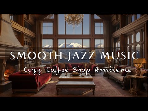 Jazz Instrumental Music and Fireplace Sounds for Stress Relief ☕ Jazz Music for Study, Work, Focus