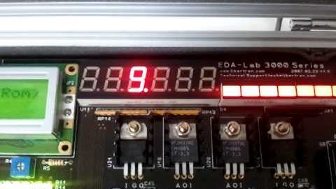 FPGA VHDL FND 하나를 이용한 숫자 돌리기