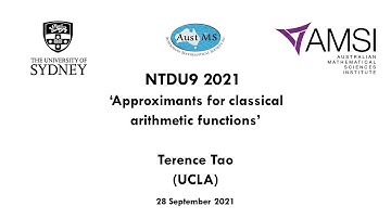 Terence Tao: Approximants for classical arithmetic functions