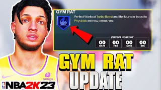 NBA 2K23 - NEW GYM RAT METHOD UPDATE!6"9 PLAYERS NERFED IN NEW PATCH+2K ACCOUNT DATABASE HACKED!