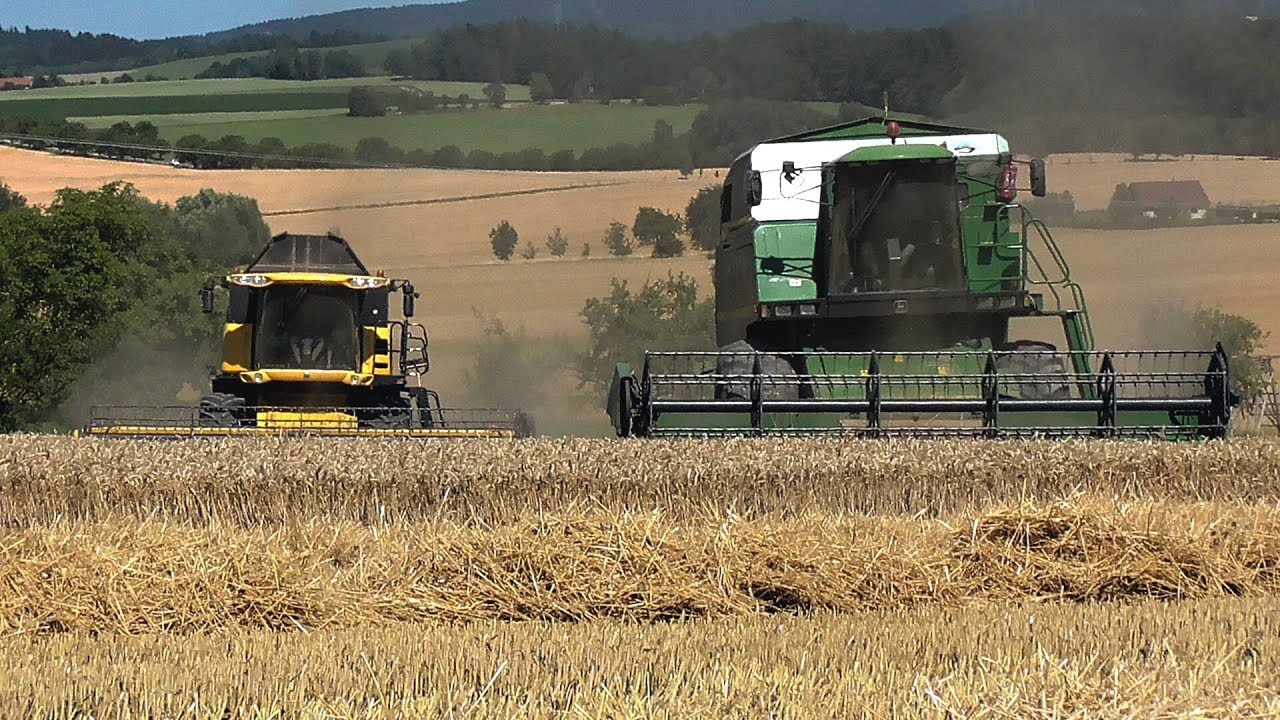 Žně 2018 - Sklizeň a lisování pšenice |Podorlické ZD Ohnišov| //Full HD// *50fps*