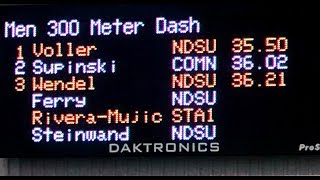 Cobber Men's Track & Field - Supinski Indoor 300 Meter School Record - Feb. 2, 2018