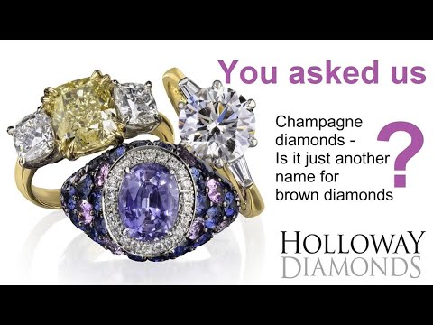 Champagne diamonds - just another name for brown or cognac or chocolate diamonds?