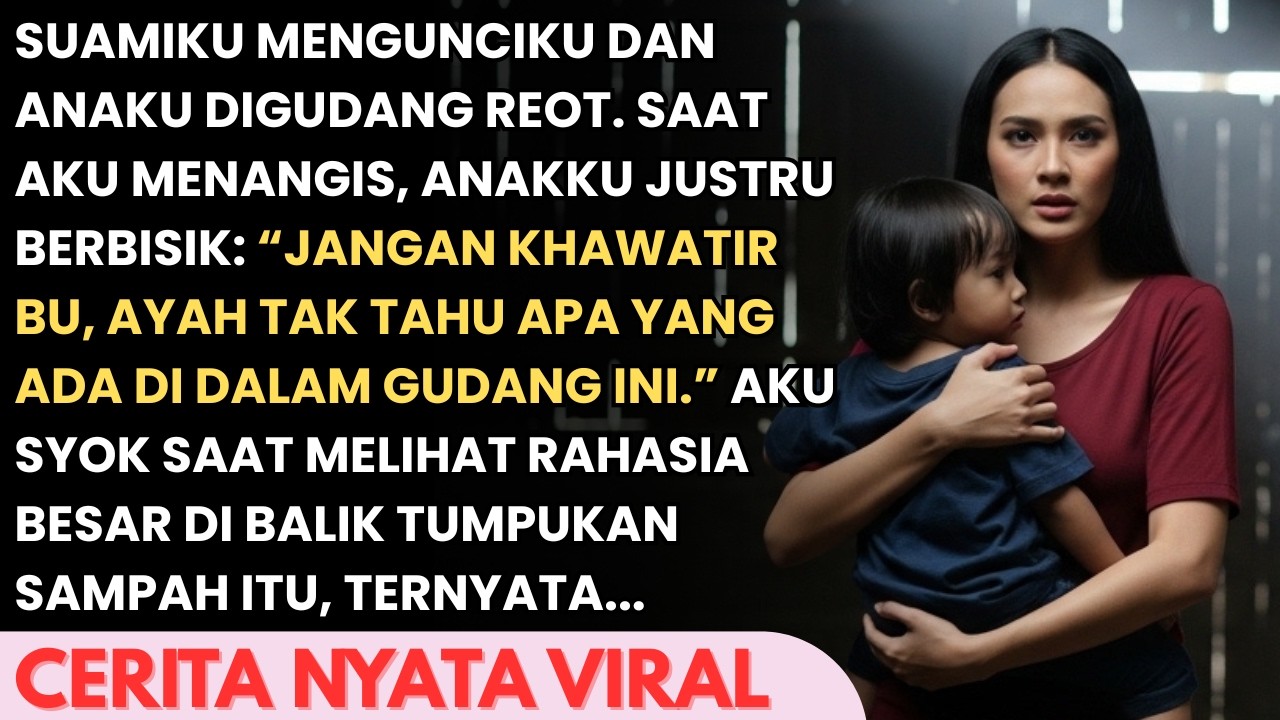 SUAMIKU MENGUNCIKU DAN ANAKU DI GUDANG REOT - SAAT AKU PANIK ANAKU MENUNJUKAN RAHASIA BUATKU SYOK...