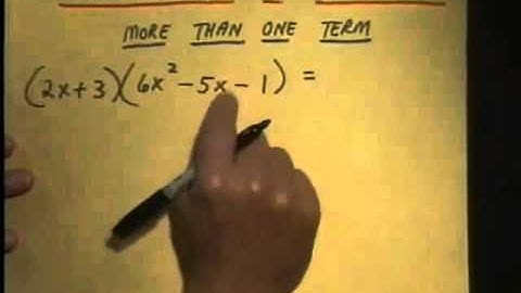 Multiplying Polynomials Part I