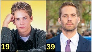 Paul Walker - from 1 to 40 years old