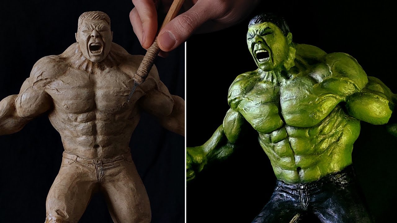 Sculpting HULK | Timelapse - Buminart