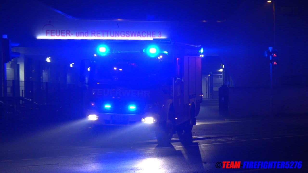 [Jahreswechsel 2019-2020] Einsatzfahrten an Frankfurts Feuer- und Rettungswache 3
