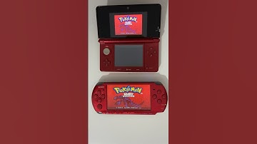 Pokemon Ruby on PsP VS 3Ds #retrogaming #3ds #psp  #nintendo #playstation