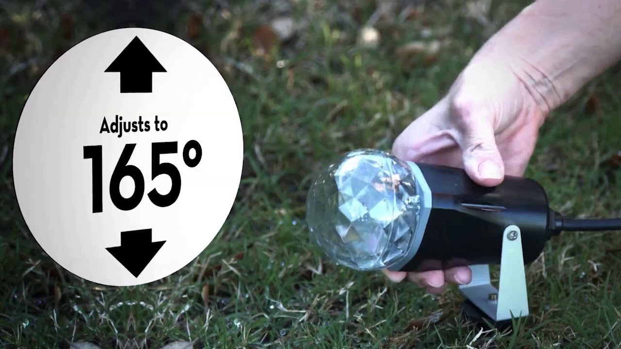 Swirling Kaleidoscope Light Show Projection White Holiday Christmas