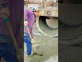 Heavy Concrete Pipe manufacturing Process | Skilled Construction Worker | #shorts