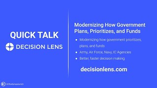 Quick Talk — Decision Lens