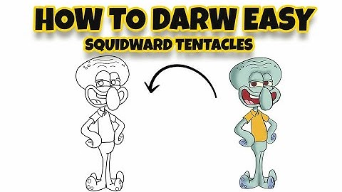 How to Draw Squidward Tentacles - Step by Step | Mady Arts