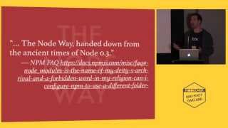 Fred K. Schott: The Node Way | NodeConf ONE-SHOT | JSFest Oakland 2014