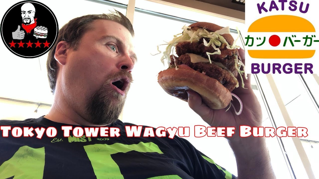 Katsu Burger Wagyu Beef Burger REVIEW YouTube