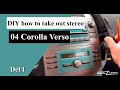 DIY how to take out stereo Corolla Verso - 2004 Toyota Corolla Verso - Bildilla Magasin