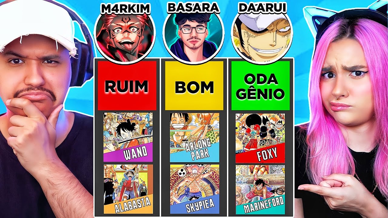 TIER LIST DOS MELHORES ARCOS DE ONE PIECE! FT. @M4rkim, @BasaraMusic e @DaaruiOficial