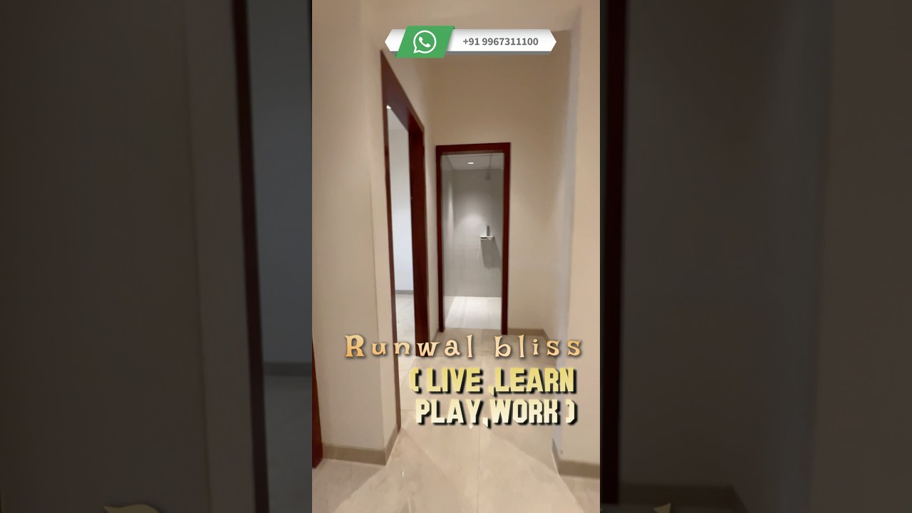 "1 BHK in Runwal Bliss, Kanjurmarg East – ₹1.10 Cr (Negotiable)!" 